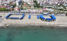 Alanya Belediyesi'nden plajda ücretsiz plaj voleybolu turnuvası