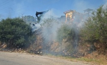 Alanya'da patlama! Siyah dumanlar kapladı