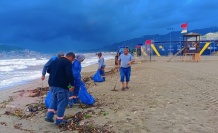 Alanya plajları temizlendi