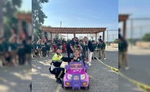 Öğrencilere uygulamalı trafik eğitimi