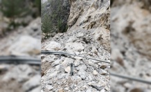 Alanya'da o yol heyelan nedeniyle kapandı