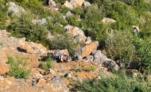 Uçuruma yuvarlanan motosikletin sürücüsü kurtarılamadı!