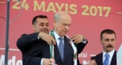 İşte kare kare Bahçeli'nin Alanya çıkarması