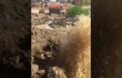Alanya'da boru patladı! 24 saat su yok
