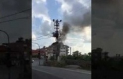 Alanya'da yangın paniği!