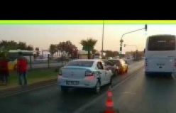 Alanya'da zincirleme kaza!