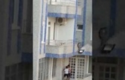 Alanya'daki hırsızlık girişimi saniye saniye görüntülendi