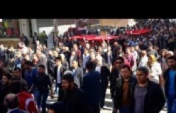 BİNLERCE ALANYALI,  ŞEHİDİ İÇİN SOKAĞA DÖKÜLDÜ