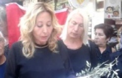 CHP'li bayanlar zeytin dalı dağıttı