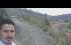 Heyelan muhtarı isyan ettirdi