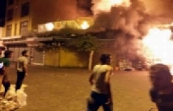 İŞTE DÜN GECEKİ YANGINDAN İLK GÖRÜNTÜLER