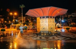 Alanya’nın vitrini gece mesaisinde baştan sona temizlendi!