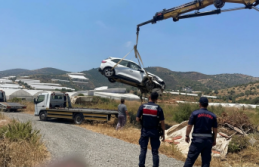 Gazipaşa’da dereye uçan otomobilin sürücüsü yaralandı!