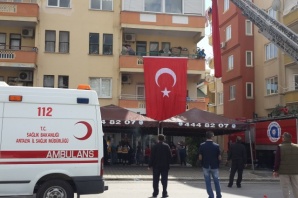 ŞEHİDİMİZİN EVİNE ATEŞ DÜŞTÜ