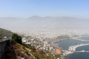 ALANYA'DAN TOZ BULUTU MANZARALARI
