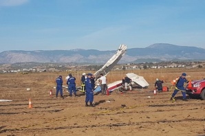 Komşuda düşen uçağın enkaz resimleri