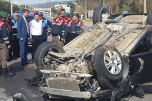 MHP Alanya konvoyu kaza yaptı