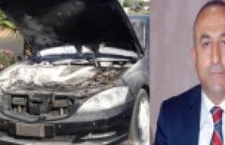 BAKAN ÇAVUŞOĞLU İÇİNDEYKEN ARACI ALEV ALDI