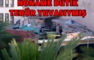 KAPATILAN 'NONAME' BUTİK'İN ÇATISINDA...