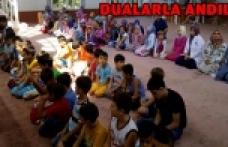 ŞEHİTLERİMİZ İÇİN EL AÇTILAR