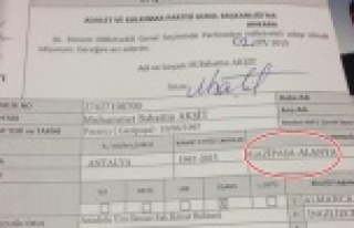 AKŞİT'İN ADAYLIK FORMUNDAKİ İLGİNÇ AYRINTI