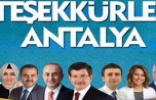 ÇAVUŞOĞLU, ÇELİK VE AYDIN TEŞEKKÜR ETTİ