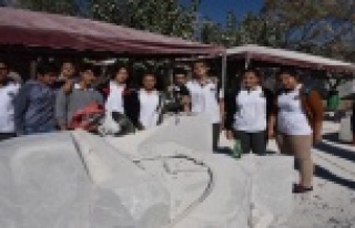 ÖĞRENCİLER HEYKEL SEMPOZYUMU’NU ZİYARET ETTİ