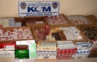 6 BİN PAKET KAÇAK ELE GEÇİRİLDİ