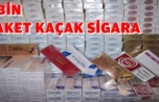7 BİN PAKET KAÇAK SİGARA ELE GEÇİRİLDİ