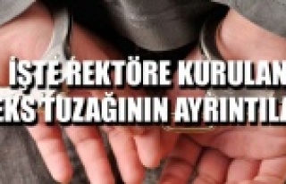İŞTE REKTÖRE KURULAN SEKS TUZAĞININ AYRINTILARI
