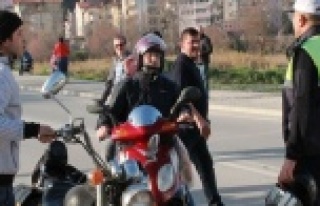 168 MOTORSİKLETLİYE CEZA
