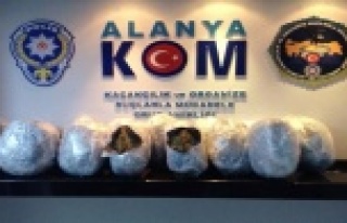 ALANYA'DA 51 KİLO ESRAR ELE GEÇİRİLDİ