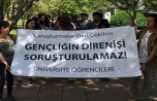 ÜNİVERSİTEDE 'SORUŞTURMA' EYLEMİ