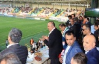 BAKAN ÇAVUŞOĞLU ALANYASPOR MAÇINDA