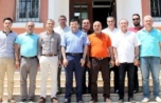 ALANYASPOR YENİ YÖNETİMDEN TANRISEVEN'E ZİYARET