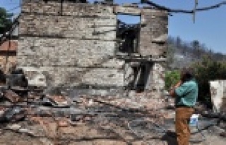 YANGINDA 350 HEKTAR ALAN ZARAR GÖRDÜ