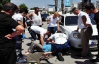 YAYA GEÇİDİNDE HASTANELİK OLDU