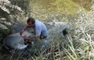 OTOMOBİL SU KANALINA UÇTU:3 YARALI