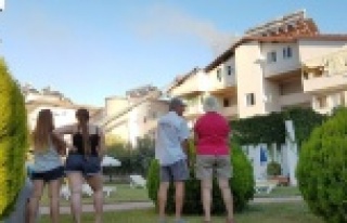 Apart otelde çıkan yangın korkuttu