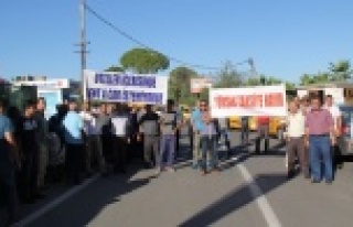 Taksicilerden kontak kapatma eylemi