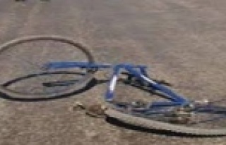 Tünelde bisiklet sürücüsünün geçirdiği kaza...