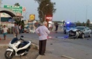 Alanya girişinde kaza: 6 yaralı var