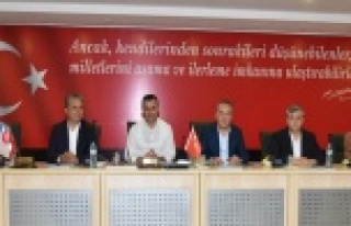 CHP'li başkanlardan Yücel'e ziyaret