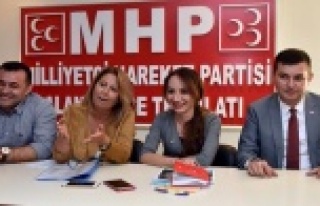 MHP'li kadın kolları görev dağılımı yaptı