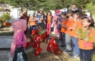 Öğrenciler Şehit Ağaroğlu’nun mezarını ziyaret...