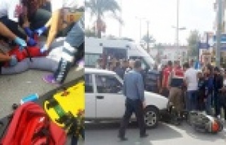 Alanya'da korkutan kaza