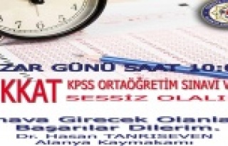 Dikkat pazar günü sınav var