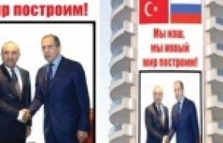Lavrov'u bu afişle karşılayacağız