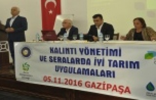 Üreticiye ilaç kalıntıları anlatıldı