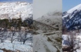 Alanya'nın yaylaları bembeyaz oldu